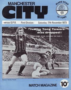 Manchester City v Queens Park Rangers  1973/74